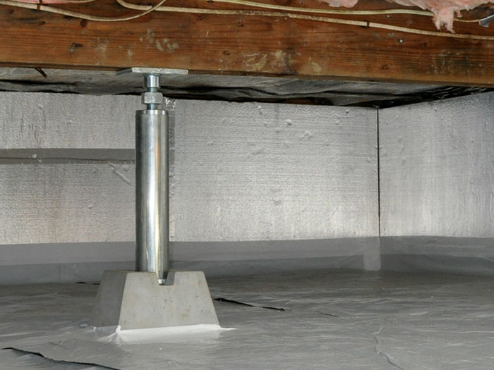 Crawl Space Jacks Installed By Authorized Foundation