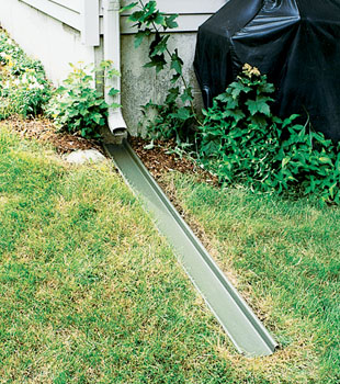 downspout gutter extension extensions drainage decorative drain extender gutters system rain installed landscaping garden landscape backyard yard solutions