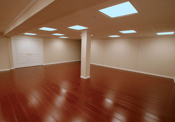 The Millcreek Synthetic Wood Basement Flooring System